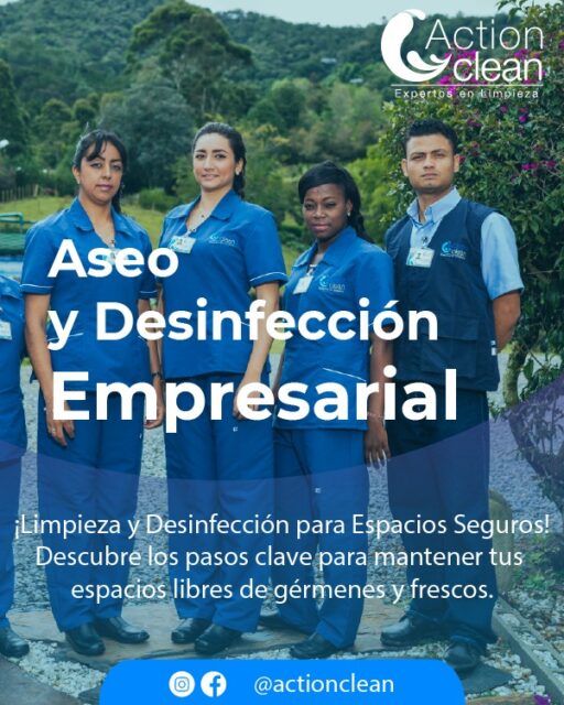 Asegura un entorno de trabajo limpio, saludable y productivo. ✨  Descubre cómo la limpieza impacta en la productividad y bienestar.
🔹 La importancia de la limpieza para la salud y eficiencia en tu empresa.
🔹 Beneficios clave como la prevención de enfermedades y una mejor imagen corporativa.
🔹 Servicios especializados en desinfección, brigadas de aseo, limpieza postobra y más.
📢 No dejes que la suciedad afecte tu empresa. Asegura un ambiente limpio, saludable y productivo desde el inicio del año.📞 Contáctanos ahora y transforma tus espacios con Action Clean.#BienestarEmpresarial #AseoYDesinfección #ActionClean #ProductividadSegura