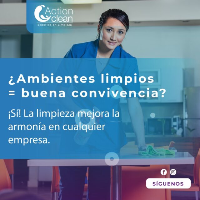 La limpieza en tu empresa va más allá de lo visual.
Un entorno limpio fomenta el respeto, mejora la productividad y fortalece la convivencia entre colaboradores y clientes.
¿Tu negocio ya lo está aplicando?
En sectores como hoteles, oficinas, colegios o restaurantes, el aseo profesional no es un lujo, ¡es una necesidad!
Con Action Clean, garantizas espacios saludables, organizados y con buen ambiente laboral.
🌟 Planes personalizados para cada tipo de empresa
🧴 Limpieza profunda y desinfección especializada
🤝 Mejor convivencia, mejor imagen corporativa
📩 Escríbenos y crea un entorno laboral donde todos quieran estar.
#AseoEmpresarial #AmbienteLaboralSano #LimpiezaProfesional #SanaConvivencia #ActionClean #OficinasLimpias #HigieneEnEmpresas #AseoCorporativo #AmbientesSaludables #BienestarLaboral #ImagenEmpresarial