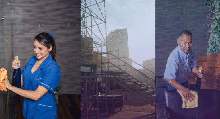 Aseo en el sector entretenimiento y atención al cliente